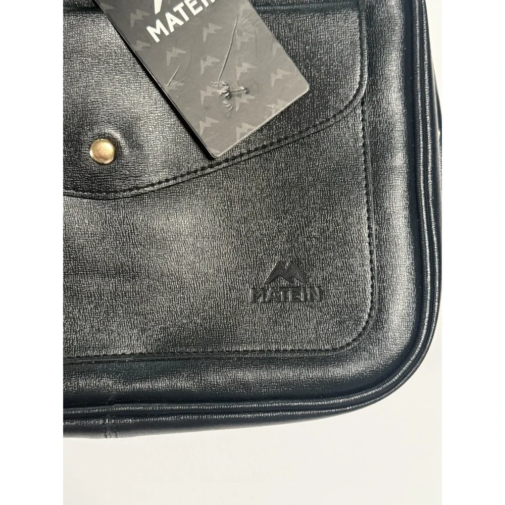 Matein Travel Toiletry Bag Organizer | Hanging Cosmetic & Makeup Case  Black